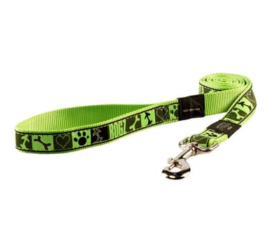 Leash Fancy Dress XL 25mm Armed Response, Lime Juice -kuvio
