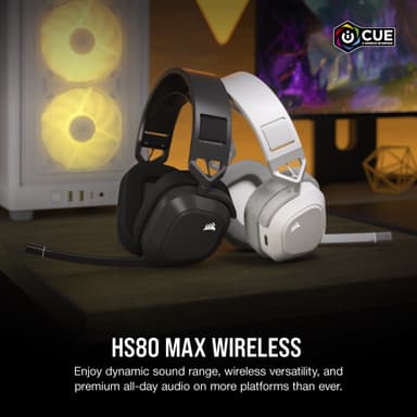 Corsair HS80 Max langattomat pelikuulokkeet (harmaa)