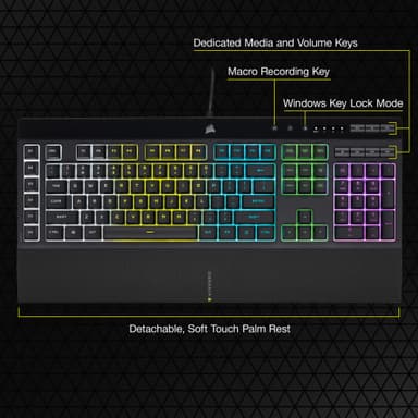 Corsair K55 RGB PRO pelinäppäimistö (pohjoismainen näppäinasettelu)