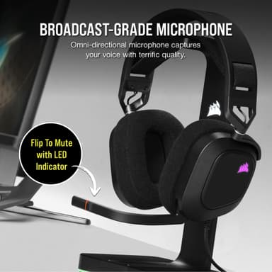 Corsair HS80 RGB USB pelikuulokkeet (musta)