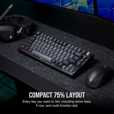 Corsair K65 Plus pelinäppäimistö (musta/harmaa)