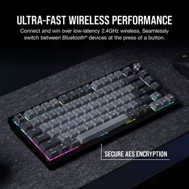 Corsair K65 Plus pelinäppäimistö (musta/harmaa)