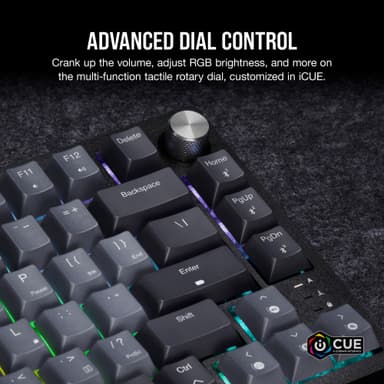 Corsair K65 Plus pelinäppäimistö (musta/harmaa)