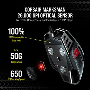 Corsair M65 RGB Ultra Tunable pelihiiri (musta)