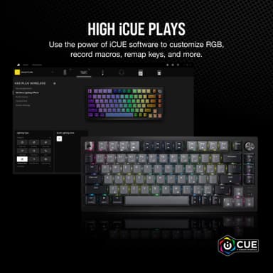 Corsair K65 Plus pelinäppäimistö (musta/harmaa)