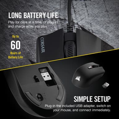 Corsair Harpoon RGB Wireless pelihiiri (musta)