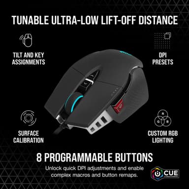 Corsair M65 RGB Ultra Tunable pelihiiri (musta)