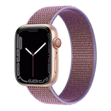 Nylonrannekoru Apple Watch 7 (45 mm) -Lilac
