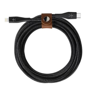 Belkin DuraTek Plus USB-C-salama, musta (1,2 m)
