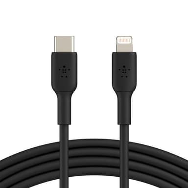 Belkin USB-C - Lightning, musta (1m)
