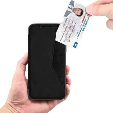 iPhone 13 Pro Max Lompakkokotelo TPU / PU Musta