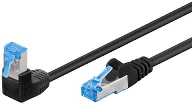 Goobay CAT 6A patch-kaapeli, 1x kulmassa 90°, S / FTP (PiMF), 23538