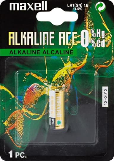 Maxell-akut, SN (LR1), alkaliparistot, 1,5 V, 1 kpl