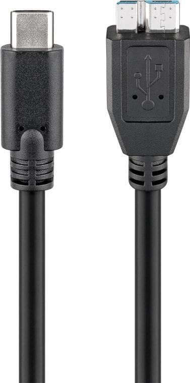 Goobay USB-C™–Micro-B 3.0 -kaapeli, musta