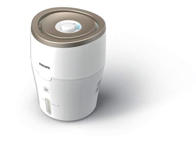 Philips HU4803/01 ilmankostutin, Vesisäiliön tilavuus 2 l, Soveltuu enintään 25 m²:n huoneisiin, Höyrystin, Kostutuskapasiteetti 220 ml/h, Valkoinen/beige