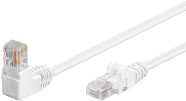 CAT 5e 1x patch-kaapeli, kulmassa 90°, U / UTP,