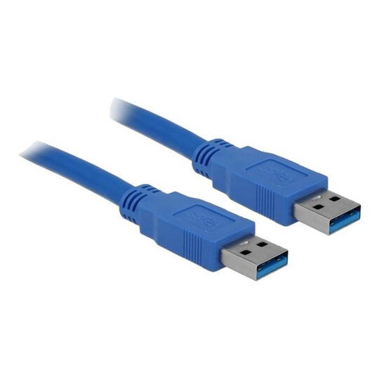 Delock-kaapeli USB 3.0, tyyppi A, uros> USB 3.0, tyyppi A, uros, 2 m sininen
