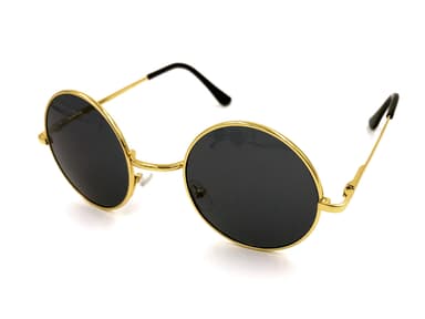 SKALO pyöreät aurinkolasit - Gold/Black