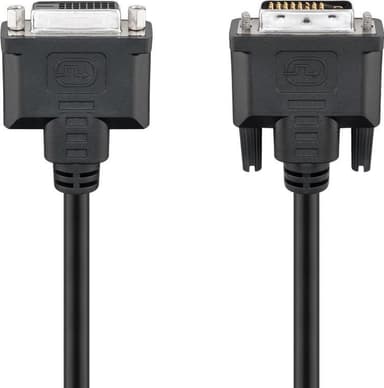 Goobay DVI-D Full HD jatkokaapeli Dual Link, niklattu