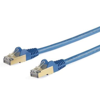 StarTech.com 6ASPAT7MBL, 7 m, Cat6a, S/UTP (STP), RJ-45, RJ-45