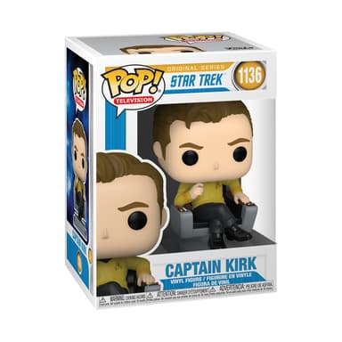 FUNKO! POP VINYL STAR TREK CAP KIRK IN CHAIR