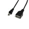 StarTech.com USBMUSBFM1, 0,3 m, USB A, Mini-USB B, Uros/naaras, 480 Mbit/s, Musta