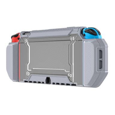 Suojakotelo Nintendo Switch OLED TPU/PC:lle Harmaa