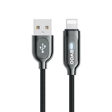 BWOO USB - iPhone - 2,4A Musta