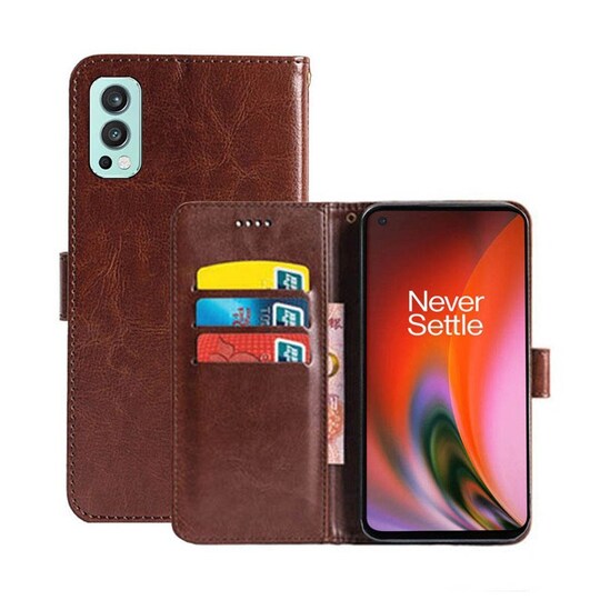 Lompakkokotelo 3-kortti OnePlus Nord 2 5G  - ruskea