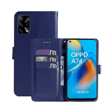Lompakkokotelo 3-kortti Oppo A74 4G  - tumma