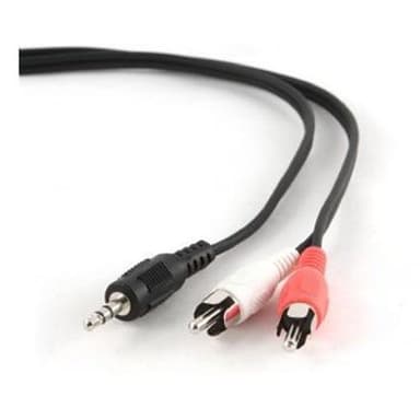 Kaapeli -asiantuntija 1,5 m, 3,5 mm/2xRCA, M/M 1,5 m, musta, punainen, valkoinen