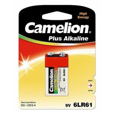 Camelion 6LF22-BP1 9V/6LR61, Plus Alkaline 6LR61, 1 kpl