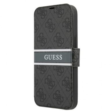 Guess iPhone 13 Pro Kotelo Printed Stripe Harmaa