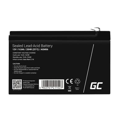 Green Cell AGM Akku 12V 9Ah