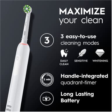 Oral-B Pro 3 sähköhammasharja 759929 (valkoinen)