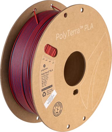 Polymaker - PolyTerra PLA Dual - Mixed Berries (Red-Dark Blue) - 1.75mm - 1kg / Default Title
