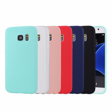 SKALO Samsung S7 Ultraohut TPU-kuori - Punainen
