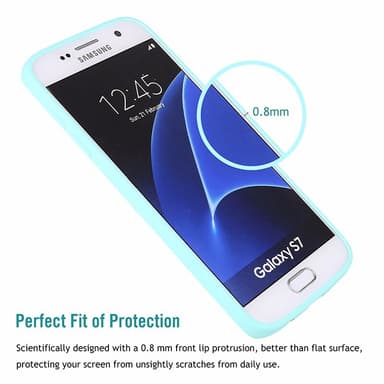 SKALO Samsung S7 Ultraohut TPU-kuori - Punainen