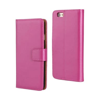 SKALO iPhone 6/6S Lompakkokotelo Aitoa nahkaa - Cerise