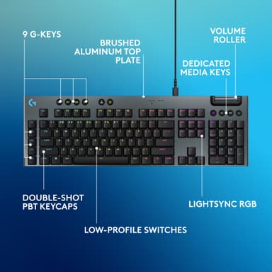 Logitech G915 X Tactile pelinäppäimistö (musta)