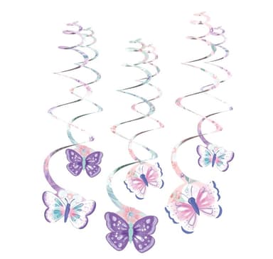 Koriste ""Swirls Butterfly Flutter"", 6 kpl