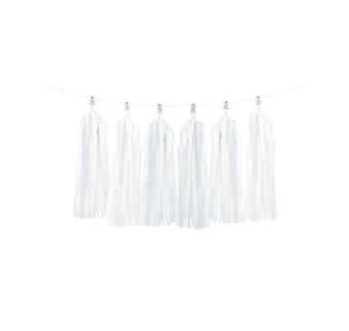 Garland Tuti valkoinen ~2 m (12 kpl)