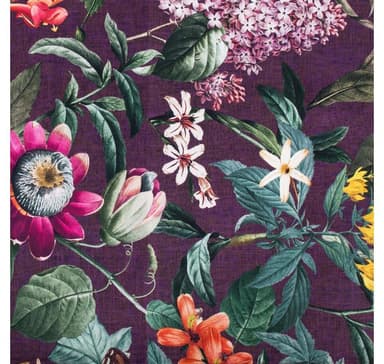 Kaitaliina AMAZONIA 43x116cm, kukat/ violetti kangas, 100%puuvilla, kangas 249
