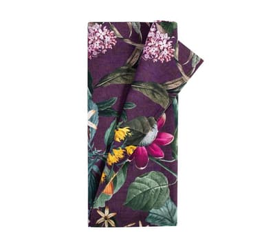 Kaitaliina AMAZONIA 43x116cm, kukat/ violetti kangas, 100%puuvilla, kangas 249