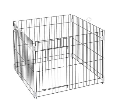 Metallinen häkkikynä pentukoulutukseen 80x80x62 cm