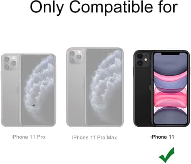 iPhone 11 kotelo korttitelineellä TPU läpinäkyvä