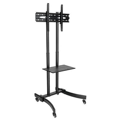 Tripp lite Rulla-TV/LCD-asennuskärry Rulla-TV/LCD-kiinnitysvaunu DMCS3770L 37-70 ", enintään 40 kg, kannettavan tietokoneen hylly jopa 9,9 kg, VESA 200-600 mm, musta
