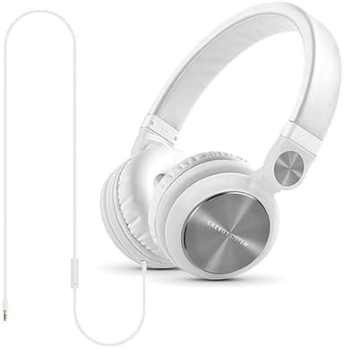 Energy Sistem -kuulokkeet DJ2 (taitettava, jatkuva keskustelu, irrotettava kaapeli) Pääpanta/korvakuuloke, 3,5 mm, mikrofoni, valkoinen,