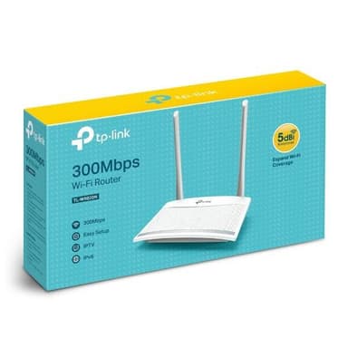 TP-LINK-reititin TL-WR820N 802.11n, 300 Mbit/s, 10/100 Mbit/s, Ethernet LAN (RJ-45) -portit 2, MU-MiMO Kyllä, Antennityyppi Ulkoinen