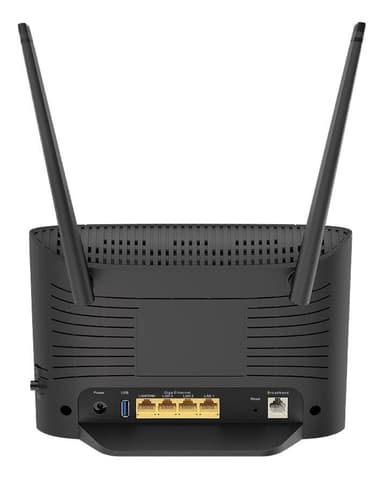 Langaton AC1200 kaksikaistainen Gigabit VDSL / ADSL -modeemireititin, jossa on ulkoinen Wi -Fi